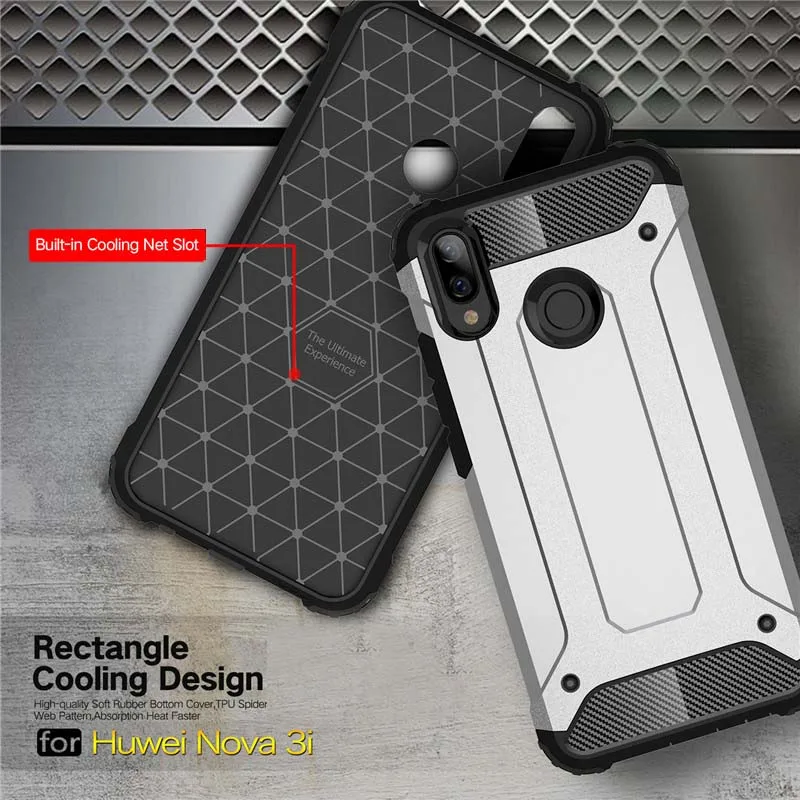 Beworlder Armor Чехлы для Huawei Nova 3i 2S чехол TPU + PC противоударный двойной протектор Мягкий