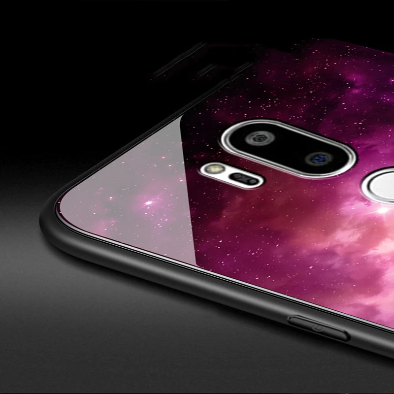 Чехол из закаленного стекла для lg G7 чехол ThinQ мягкая силиконовая рамка твердая задняя крышка 6,1 ''для lg G 7 ThinQ G710 чехол lg g7 чехол s shell