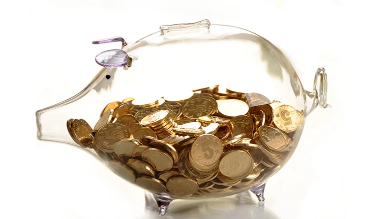 Сладкая кавайная большая копилка в виде горшка подарок сделай сам прозрачная