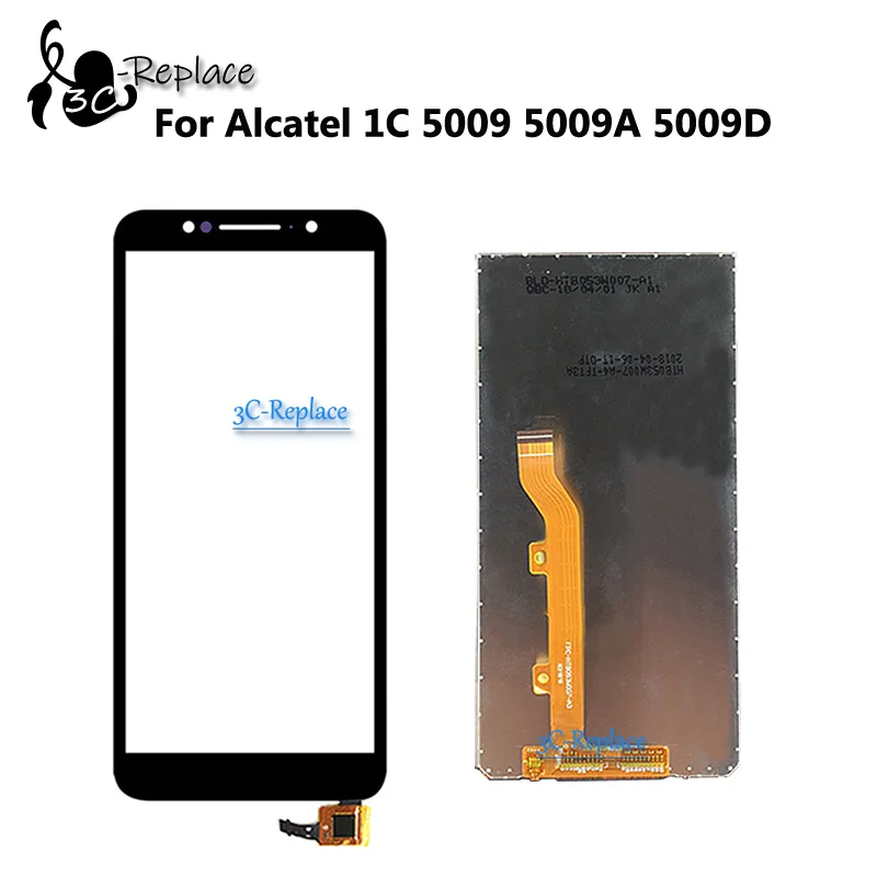 Черный/белый новинка сенсорный экран 5 34 дюйма для Alcatel 1C 5009 5009A 5009D с цифровым