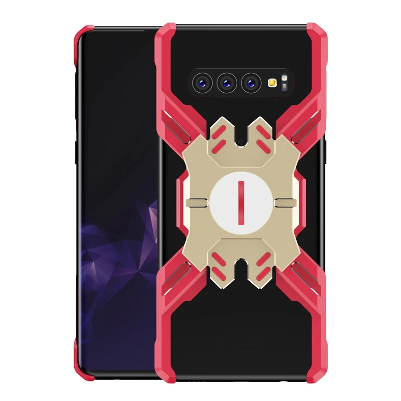 Чехол для Samsung Galaxy S10 Plus противоударный металлический с алюминиевой рамкой |