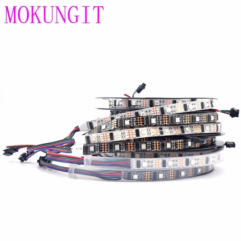Mokungit 16.4ft/5M WS2801 32 светодиодный s/m 5050 RGB 12 мм DC5V SMD светильник Адресуемых