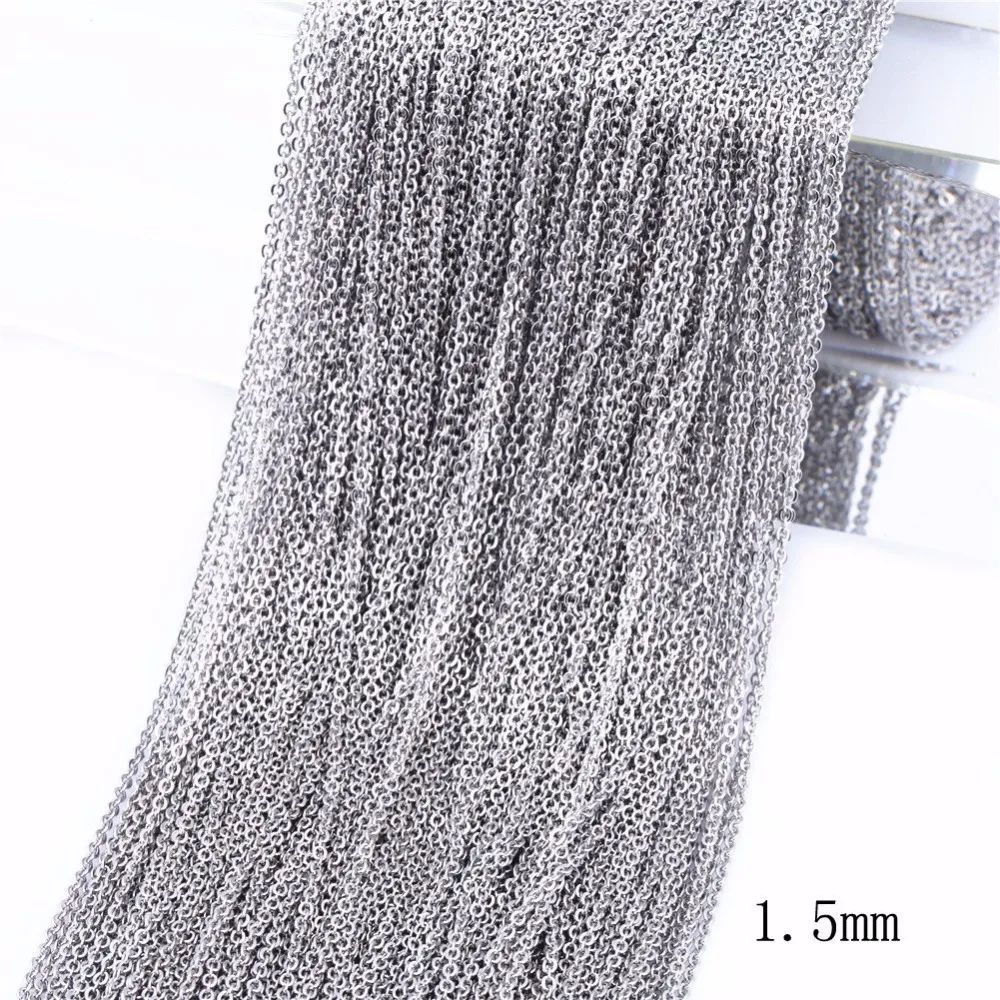 Цепочка Из Нержавеющей Стали для изготовления украшений сделай сам 10 м 1 5/2 5/6