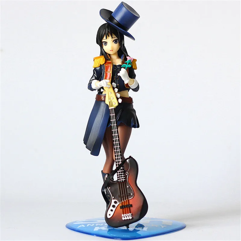 22 см аниме K ON! Фигурки Akiyama Mio ПВХ Коллекционная модель игрушки для Рождественский