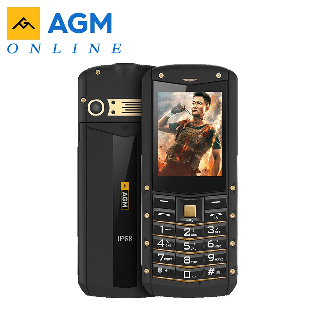 AGM M2 IP68 2G GSM разблокированный телефон с тройной защитой 2 4 дюймовый SC6531DA 32 Мб + 0 3 Мп