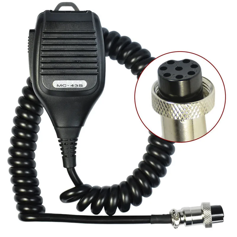 Ручной плеча круглый 8-pin MC43S Динамик PTT Mic для Kenwood TS-480HX TM-231 TS-990S TS-2000X MC-43S радио иди и