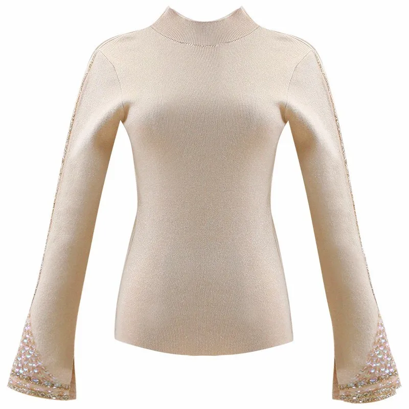 Sispell Side Striped Для женщин футболка блестками Flare рукавом Elegent Футболки для Обувь