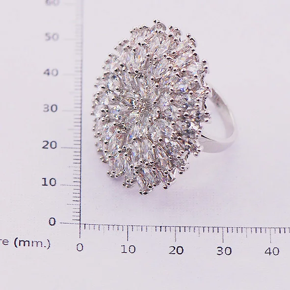Женское кольцо из серебра 925 пробы с белым фианитом|ring size|womens rings size 7silver women ring |
