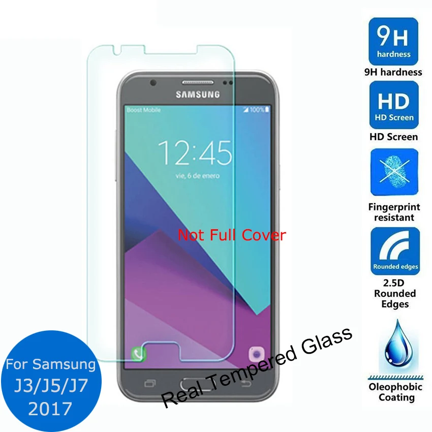 Для Samsung Galaxy J3 J5 J7 2017 года Защитная пленка для экрана из закаленного стекла 9h|verre