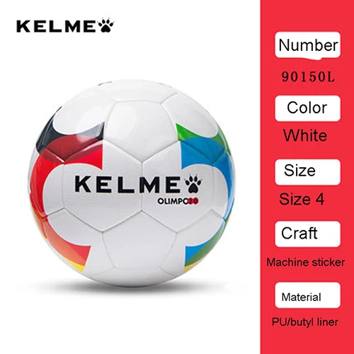 Футбольные мячи KELME, футбольные мячи, футбольные мячи из полиуретана, тренировочные мячи для внутреннего футбола, официальный размер 4 матча K15S929 - Цвет: size 4 90150L