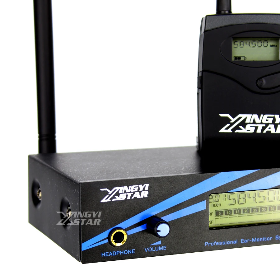 구매 5 개 바디팩 수신기 UHF 무선 이어폰 모니터 시스템 전문 무대 모니터링 EW300 G3 G2 헤드폰에 1 개의 송신기