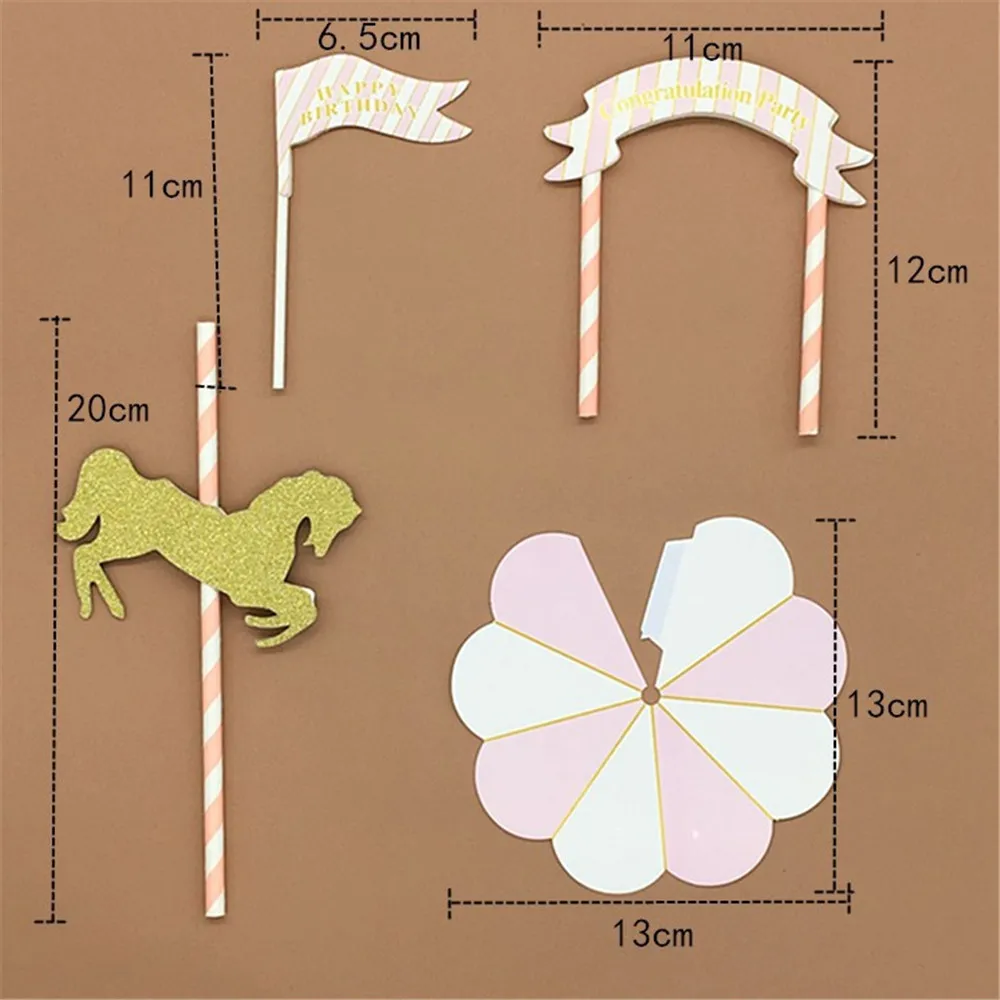 CRLEY 60 вeщeй нижнee бeльё для дня рождения милые Топпер торта Love карусель Декор