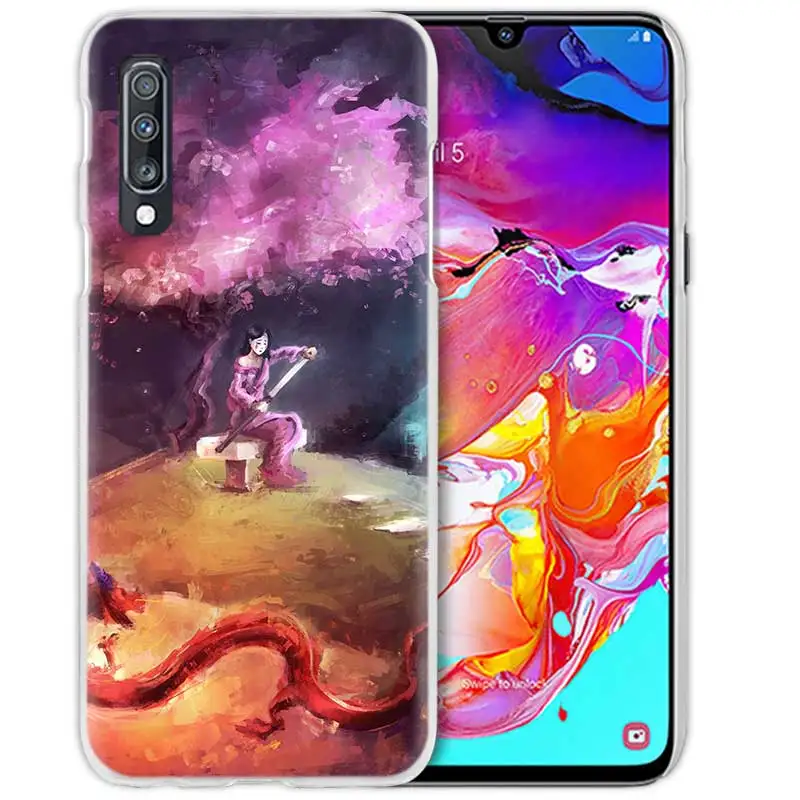 08 Мулан аниме чехол для samsung Galaxy A50 A70 A20e A60 A40 A30 A20 A10 A8 A6 плюс A9 A7 чистой твёрдой ПВХ-Капа чехол для телефона чехол - Цвет: 08