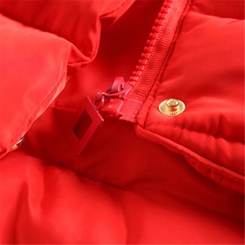 Модное детское зимнее теплое пальто детская куртка с капюшоном на меху для