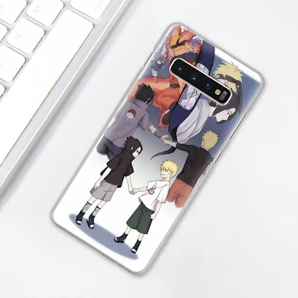 002 Аниме Наруто минималистичный чехол для телефона samsung Galaxy S10e S10 Plus S7 S8 S9 Plus Note 8 9 M10 M20 M30 жесткий чехол Coque - Цвет: 002