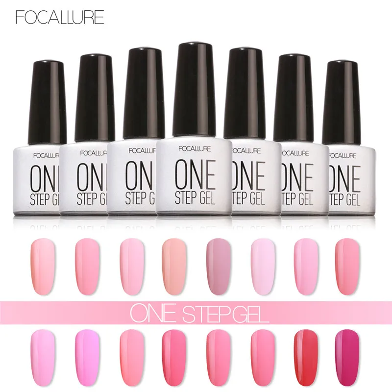 Focallure 3 in 1 UV Gel Soak Off One Step Nail Polish 6ml No Need Top Base Coat For Nails Art vernis semi permanent | Красота и
