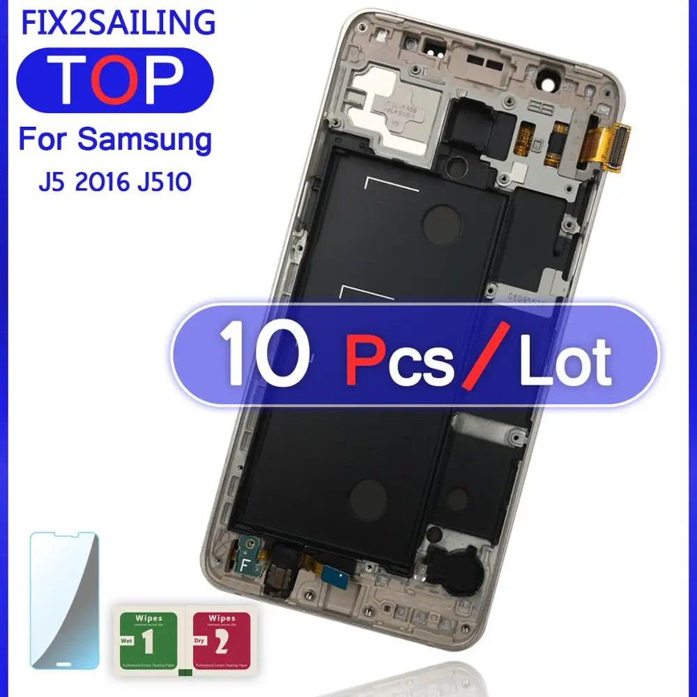 Для Samsung Galaxy J5 2016 j510 J510FN J510F J510M J510H/DS ЖК дисплей сенсорный экран регулировка
