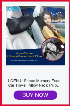 LOEN 1 шт., Высококачественная Автомобильная поясничная Подушка с эффектом памяти, Автомобильная подушка для шеи, подголовник, поясничная Подушка, тканевая подушка