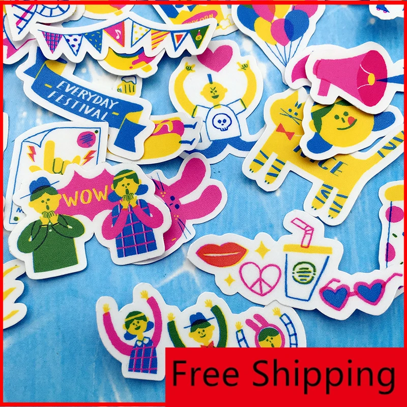 35 шт Красочный мультфильм персонализированные альбом для стикеров скрапбукинга