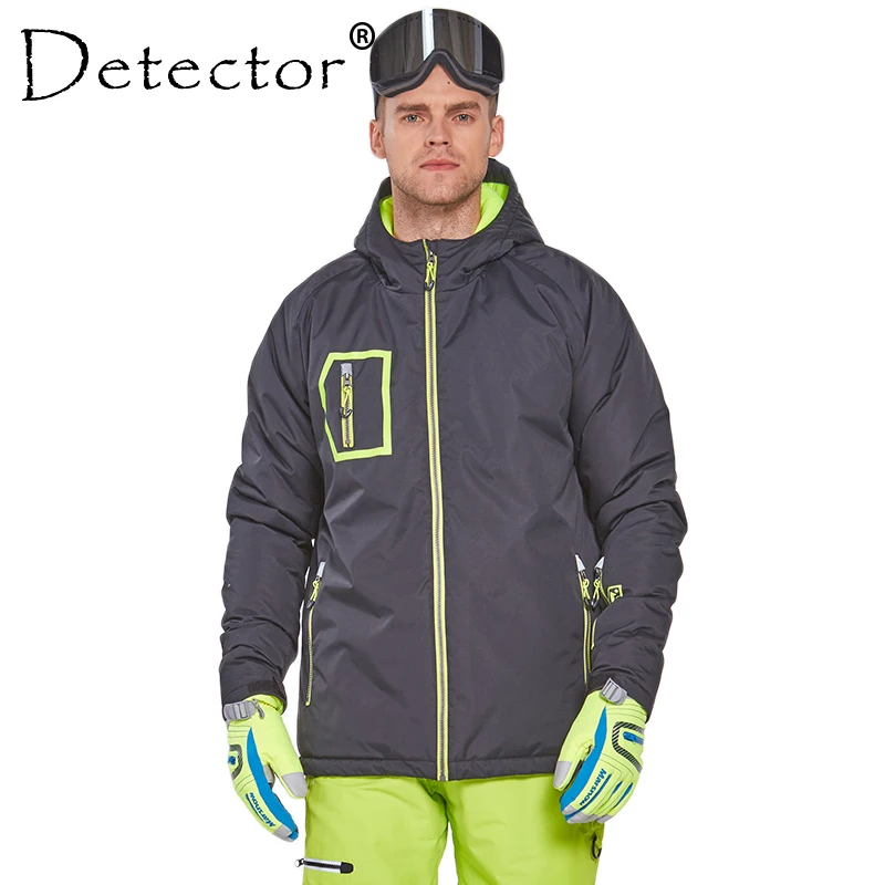 Detector Men Winter Ski Jacket Hiking Camping Cycling Jacket Waterproof Windproof Thermal Coat Snow Jacket Men Winter Clothing