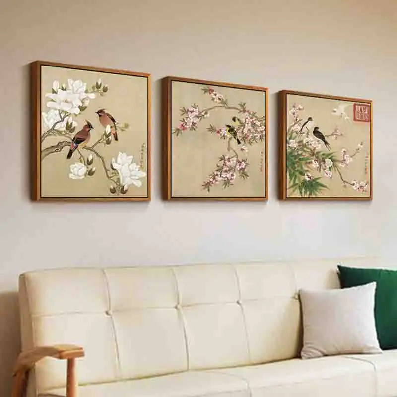 Пение птиц в дереве тихая и жизнерадостная красота китайском стиле