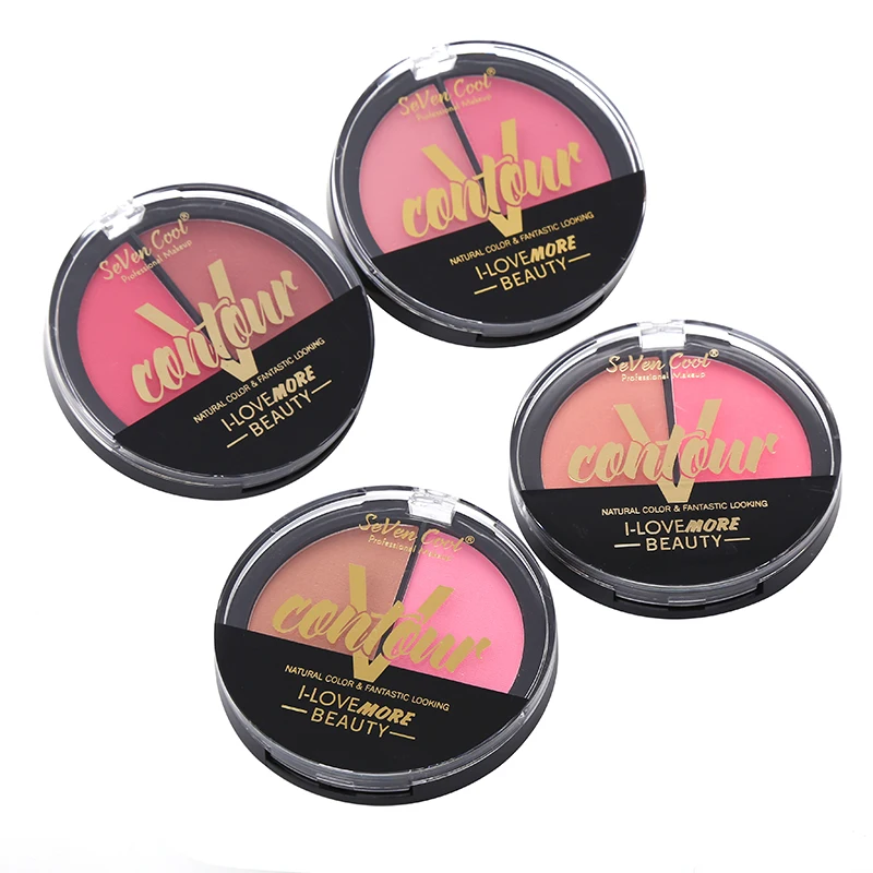 Blueness Two-color Makeup Blush Eye Shadow Natural Skin Color Cosmetic 24 Hours Long Lasting Sensitive Eyeshadow |