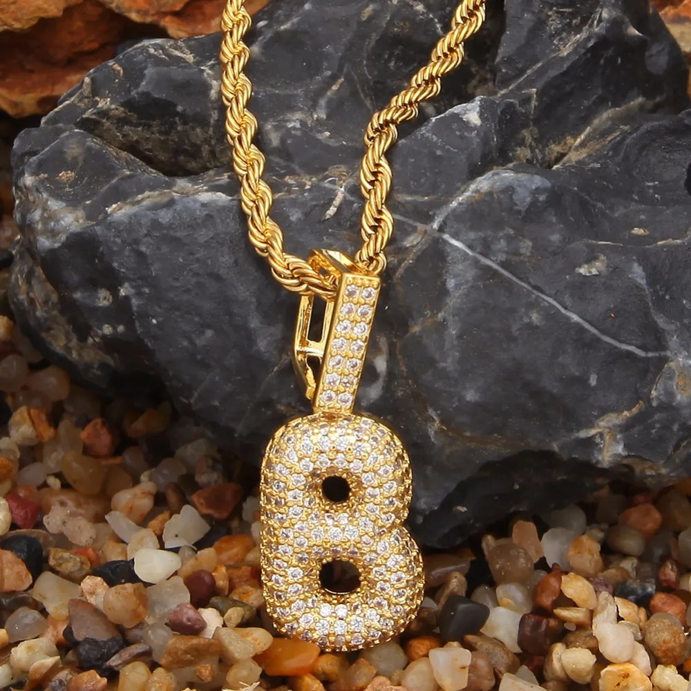 UWIN мини A-Z на заказ пузырчатая Интимная буква имя кулон для золотого цвета