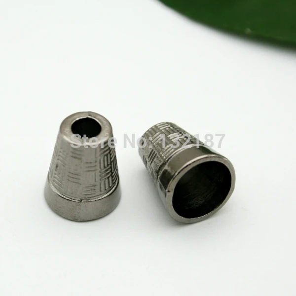 

150pcs/lot metal zinc alloy bell stoppers cord ends lock black nickle free shipping BELL-004