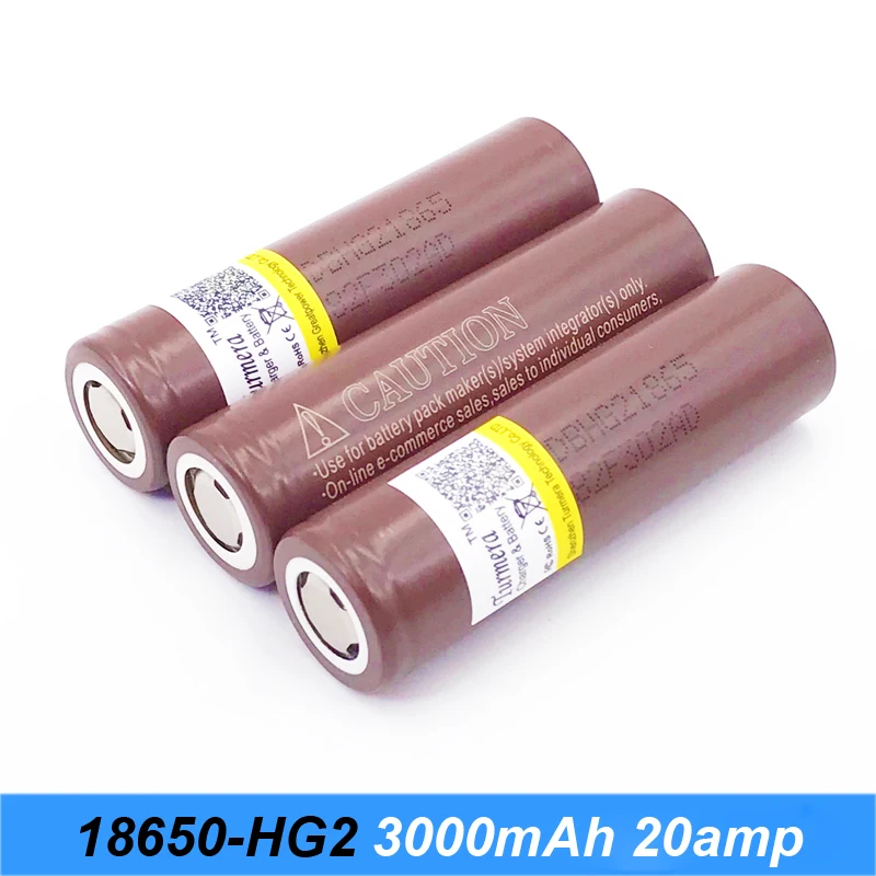 HG2 18650 3000 мАч перезаряжаемый аккумулятор для электронных сигарет высокой