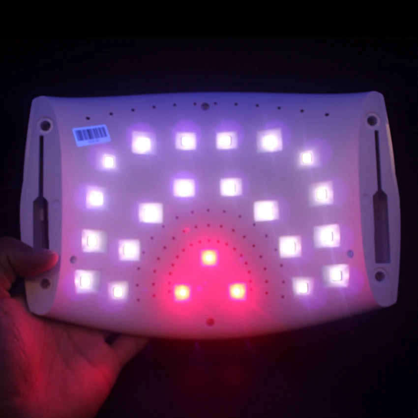 Модернизированный 48 Вт Двойной УФ светильник лампа для сушки гель лака