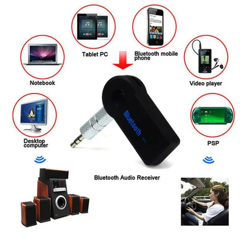 Bluetooth автомобильный комплект адаптер AUX Handsfree радио музыкальный приемник мм 3 5