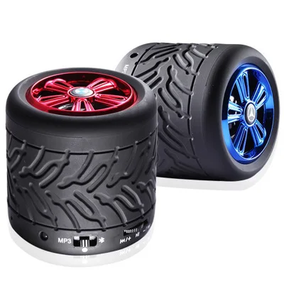 Wireless Bluetooth Speaker Tire Card Phone Hands-free Portable Mini Subwoofer Flat Cannon | Электроника