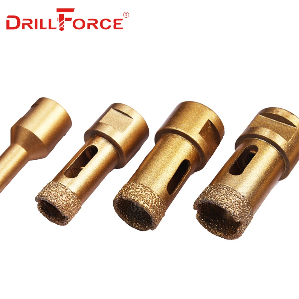 Drillforce 1 шт. M14 резьба сухой вакуумный паяный Алмазный сверлильный сердечник
