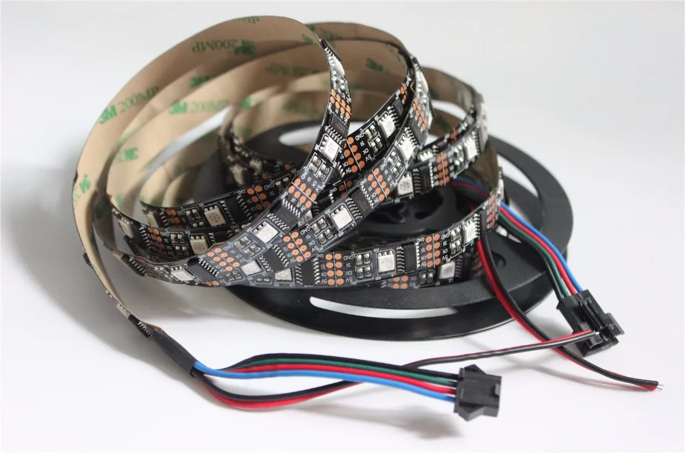 DC5V 5 м WS2801 32 светодиодный s/M 5050 rgb Адресуемых СВЕТОДИОДНЫЙ полосы | Лампы и