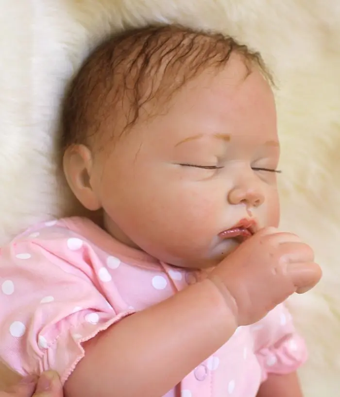 Bebes reborn 20 &quot50 см настоящие Детские спящие Куклы Мягкие силиконовые куклы baby для