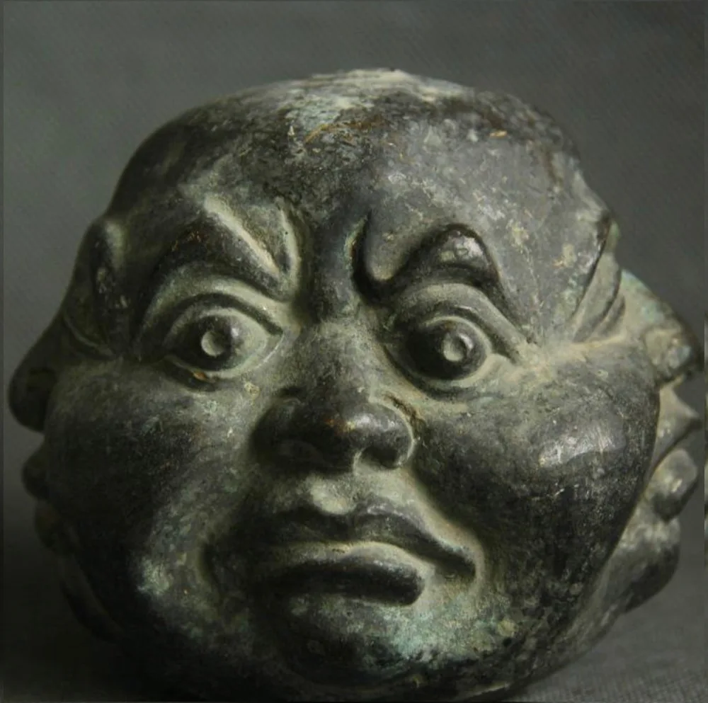 4 &quotСтарый Китай Бронза четыре уход за кожей лица настроения счастливым смехом