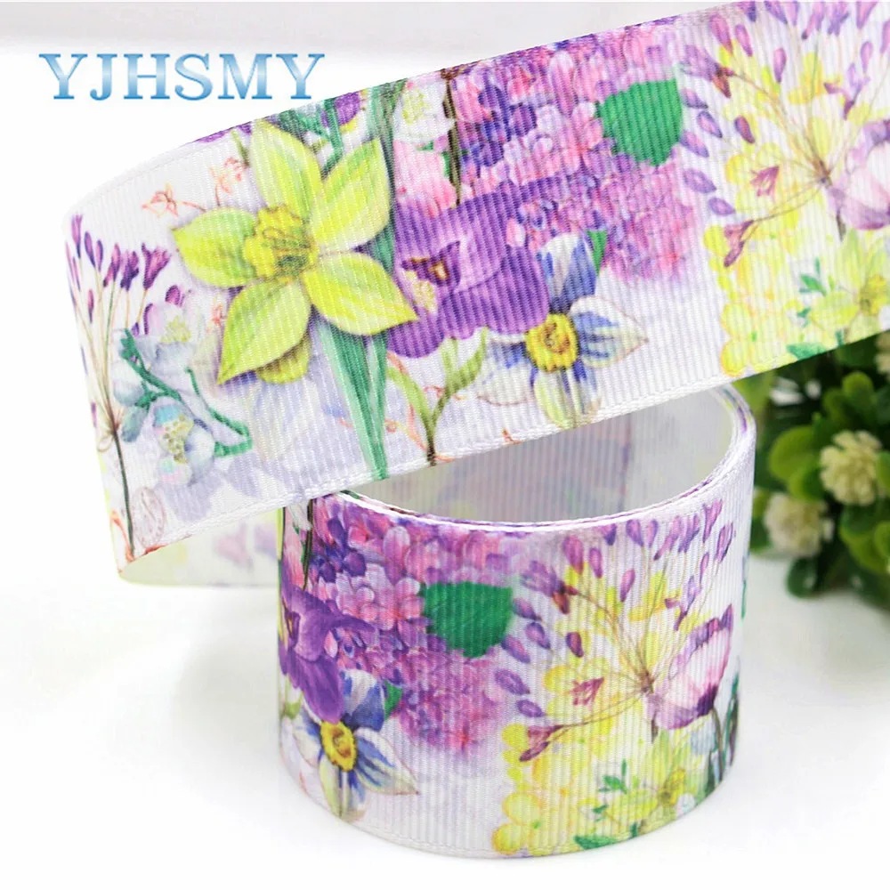 YJHSMY C 18317 33 10 ярдов 38 мм мультфильм печатных grosgrain ленты DIY ручной работы аксессуары