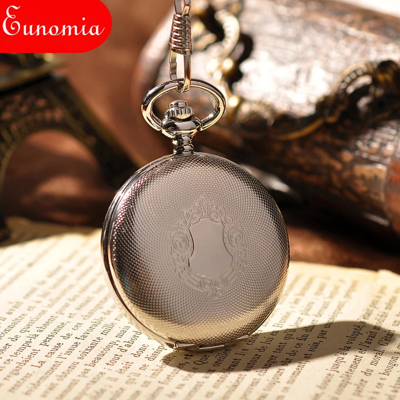 Женские Механические карманные часы в стиле стимпанк наручные с серебряным