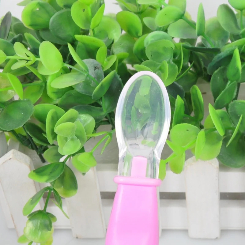 Ежедневное детское Кормление Мягкий для кормления детская посуда ложка Flatware Детские Силиконовые 2 шт набор
