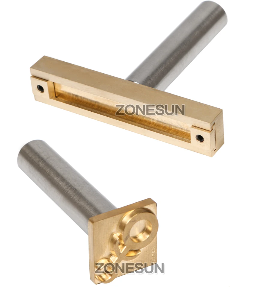 ZONESUN молотковая ручка из нержавеющей стали для кожаного тиснения инструмент для рукоделия, металлическая молотковая ручка для кожаного штампа на заказ
