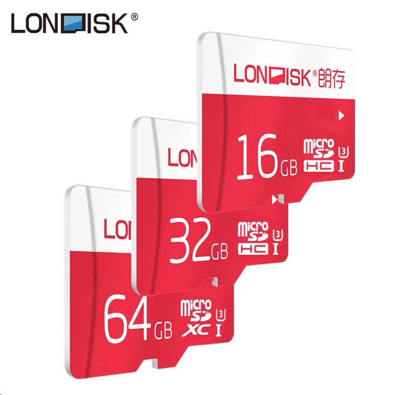 Londisk Новое поступление 16 ГБ 32 64 Гб карта памяти/Micro SD флэш карты SDXC Microsd UHS 3 для