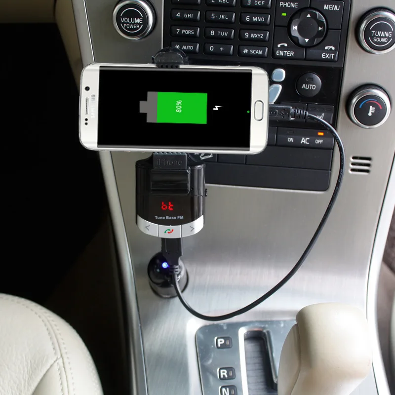 Универсальный Автомобильный Bluetooth Handsfree FM передатчик автомобильный комплект MP3