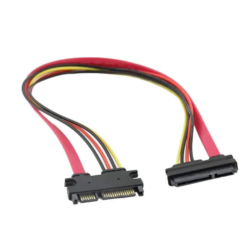 

50 см 22P 7 + 15pin M/F серийный ATA SATA кабель питания комбинированный удлинитель kxl0818