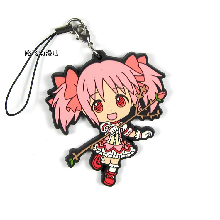 Экшн фигурка Puella Magi Madoka Magica аниме модель Kaname Akemi Homura Miki Sayaka Tomoe Mami резиновый брелок