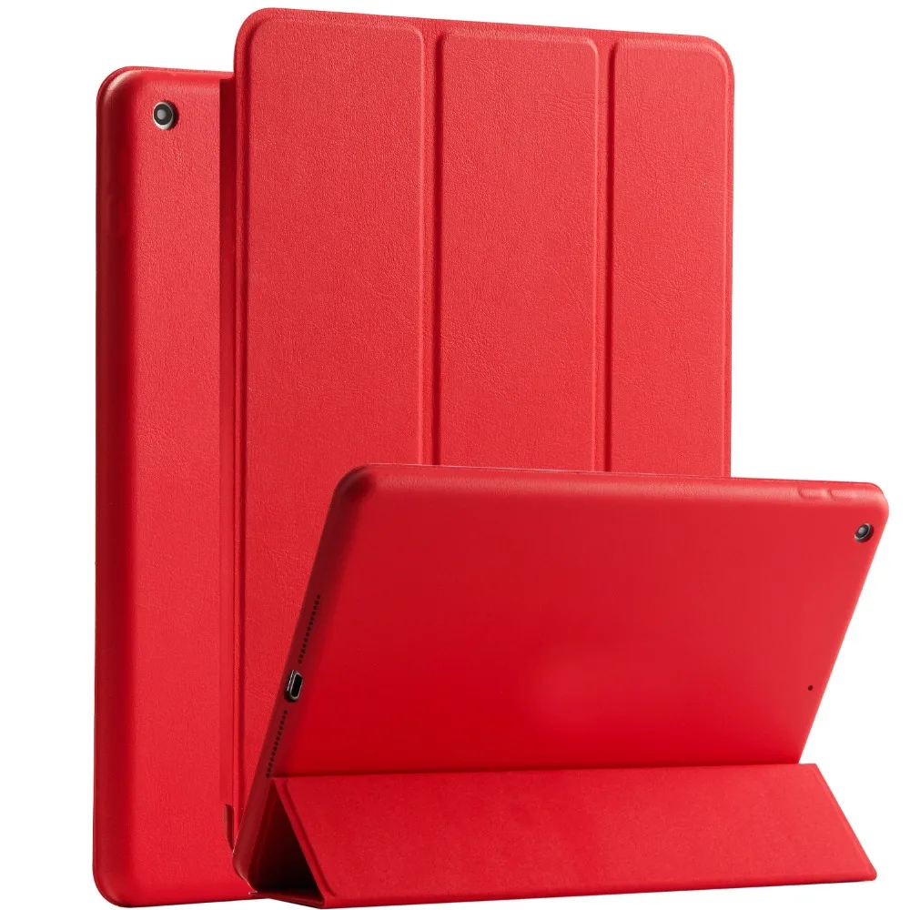 Case for New iPad 9.7 inch 2017.2018 protectr Ultra-thin PU leather Magnetic Cover Magnet wake up sleep model A1822 safe | Компьютеры и