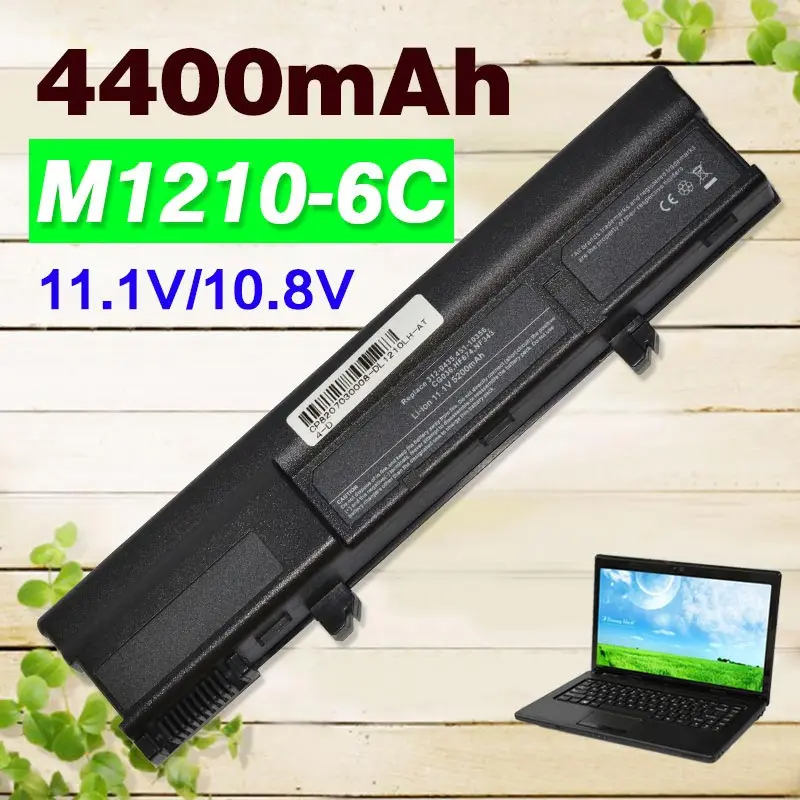 

11.1V 6 cell 4400mAh M1210 Laptop Battery For Dell XPS M1210 312-0436 451-10356 451-10370 CG036 NF343