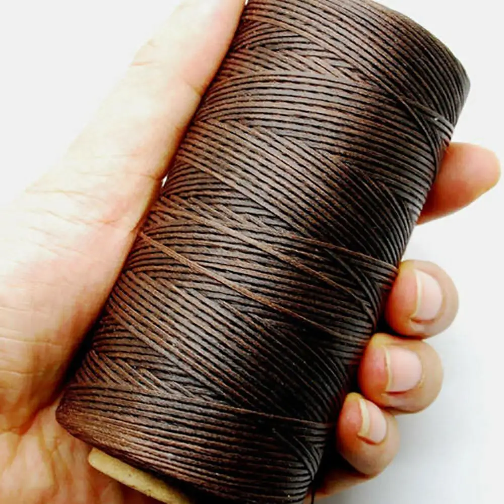 Швейная вощеная нить 150D 1 мм Ручная строчка шнур для кожи DIY ремесло инструмент 260 м DIY ремесленные изделия из кожи