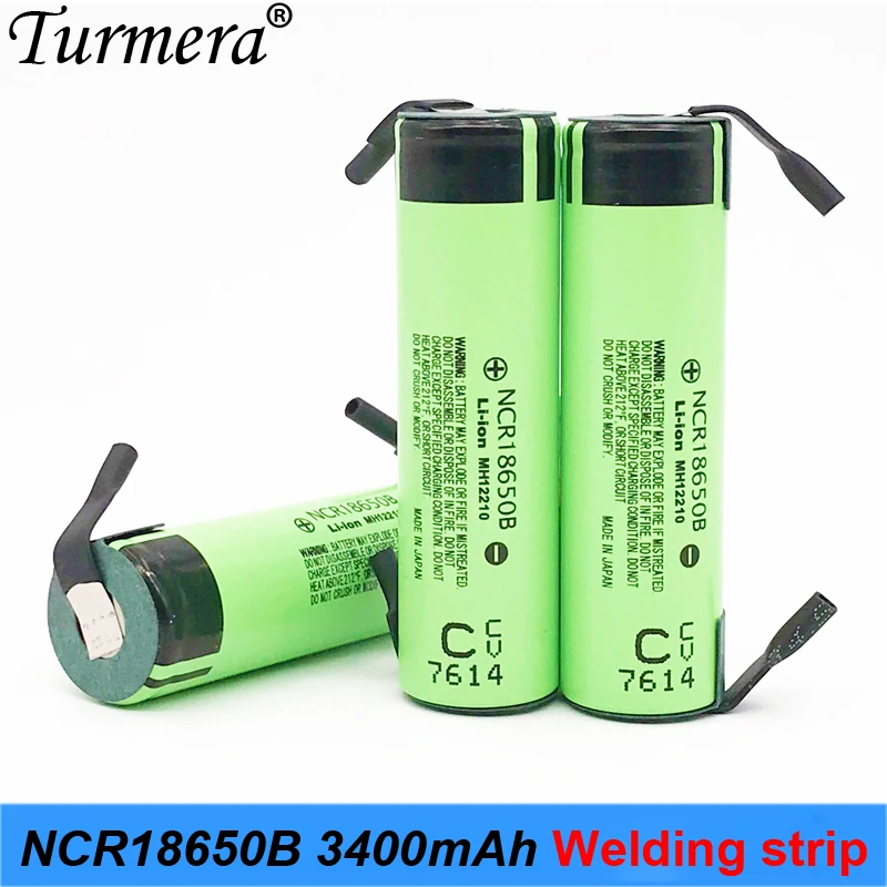 

18650 Battery 3400 mAh 3.7V NCR18650B+stripe Rechargeable Li-ion Battery for Flashlight for 12v electric screwdriver set nov11