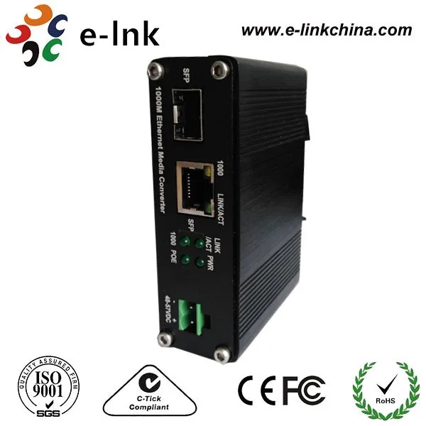 10/100 промышленные термоконвертеры PoE для медиа конвертеров / + Ethernet волоконно