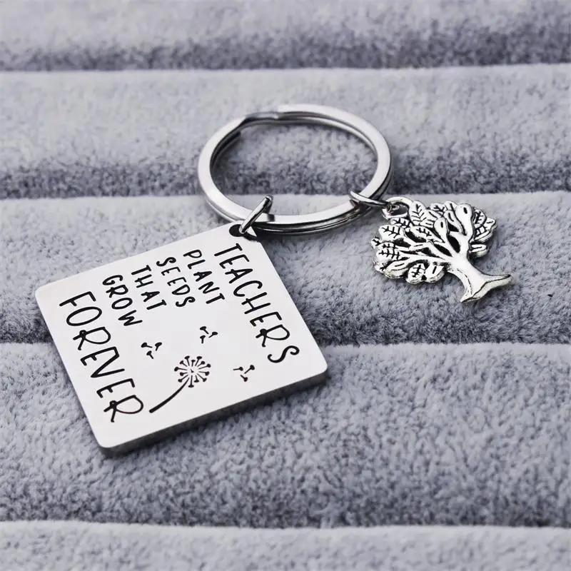 Высокое качество из нержавеющей стали брелок с изображением одуванчика деревом